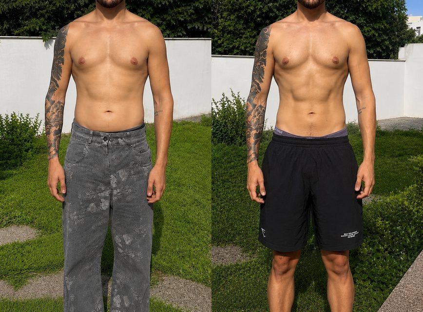 Antes y después de un cliente de Nahum Melgar